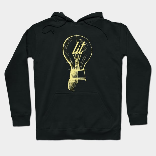 Electricians Like to Get Things Lit Hoodie by Contentarama